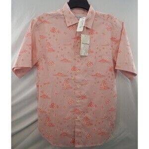 Tommy Bahama Island Bound Chambray Men's S/S SMALL PETITE "Candy Rose" NWT